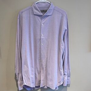 Canali Light Purple Men's Casual Button Down Shirt